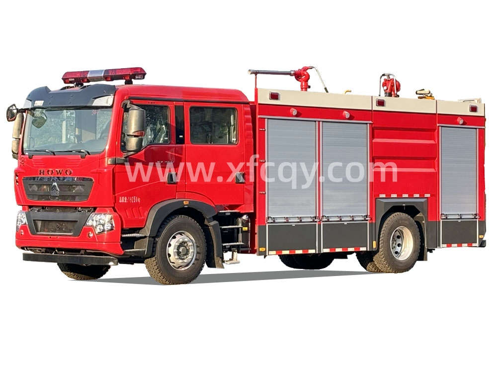 重汽T5G/8噸干粉消防車