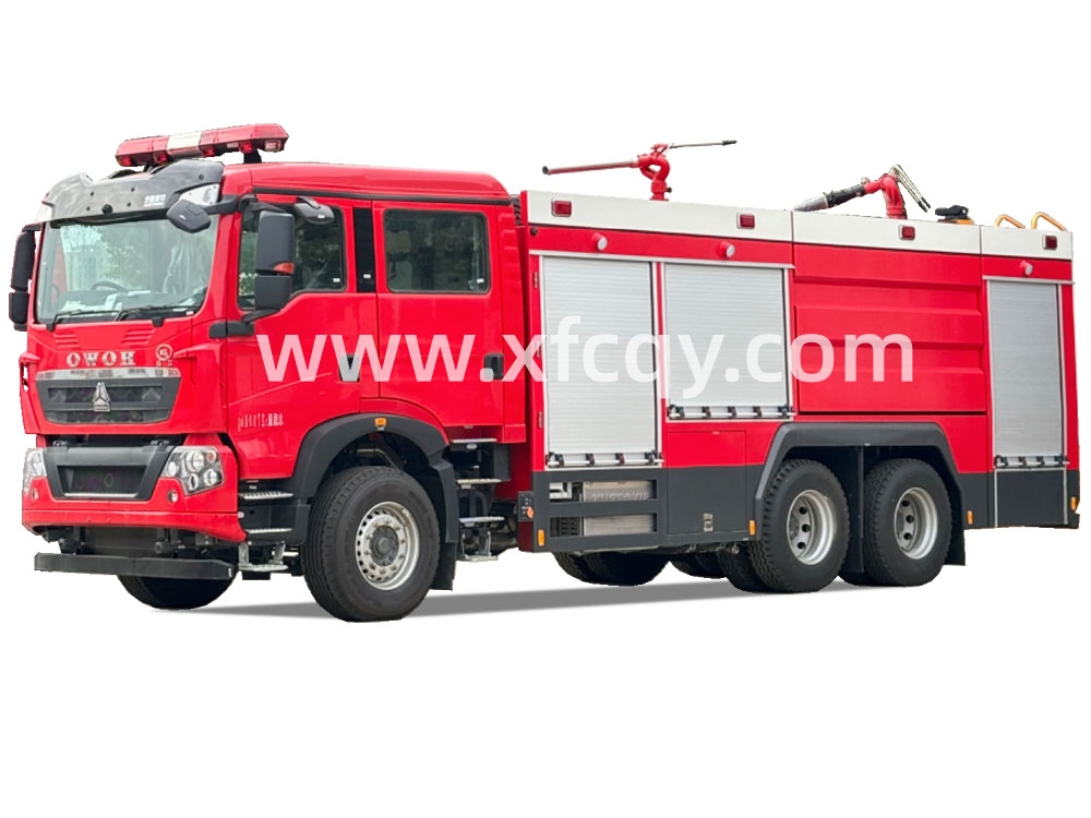 重汽T5G10噸干粉泡沫水消防車